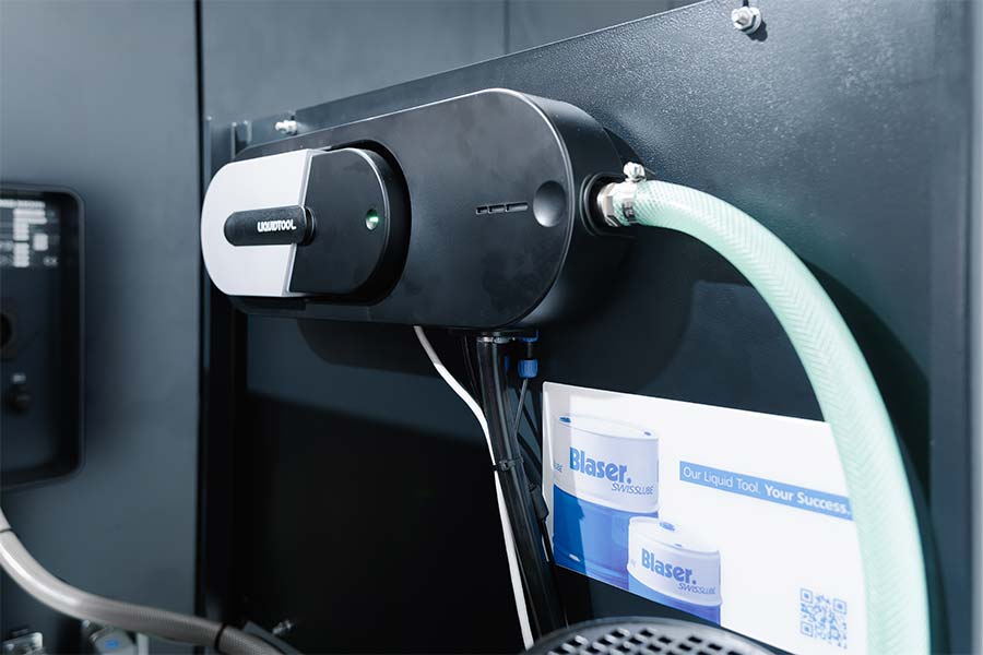 Vibration sensor in the LNS bar feeder magazine